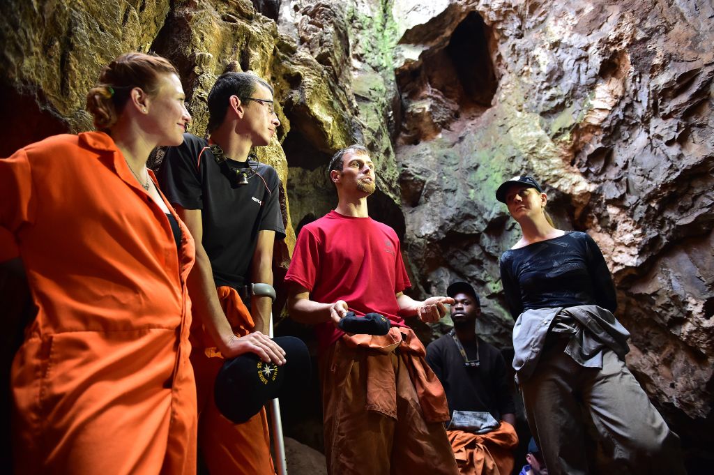 Ecavation Team Led By Professor Lee R  Berger Paleoanthropologist Inside Naledi Cave Cradle Of Humankind 2