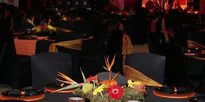 Table Setting With Stage