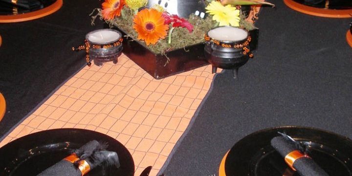 Orangeblack Table Setting